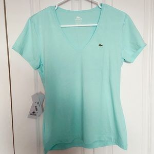 NWT Lacoste V-neck T-shirt